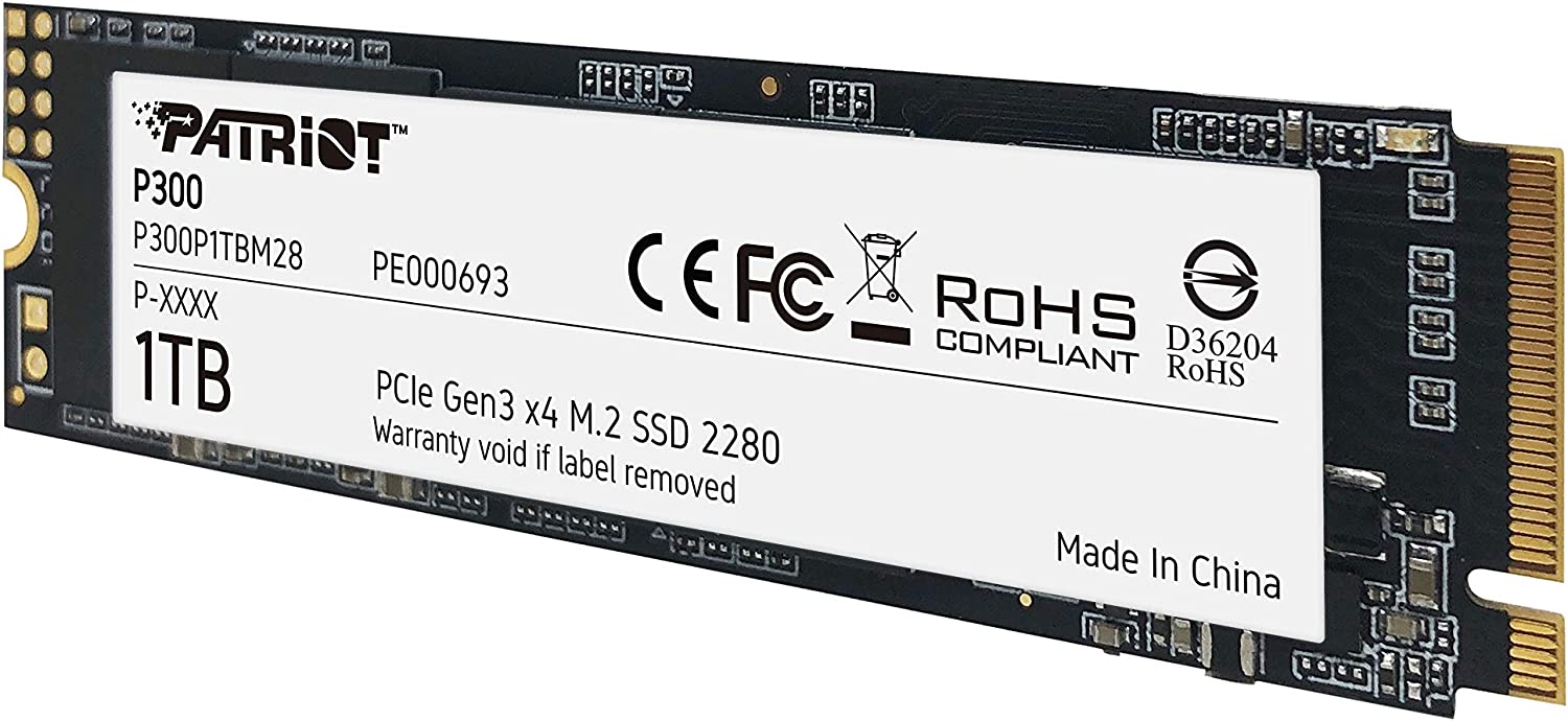 Patriot P300 M.2 PCIe Gen Low Power Consumption SSD 1TB Patriot P300 M.2 PCIe Gen Low Power Consumption SSD 1TB